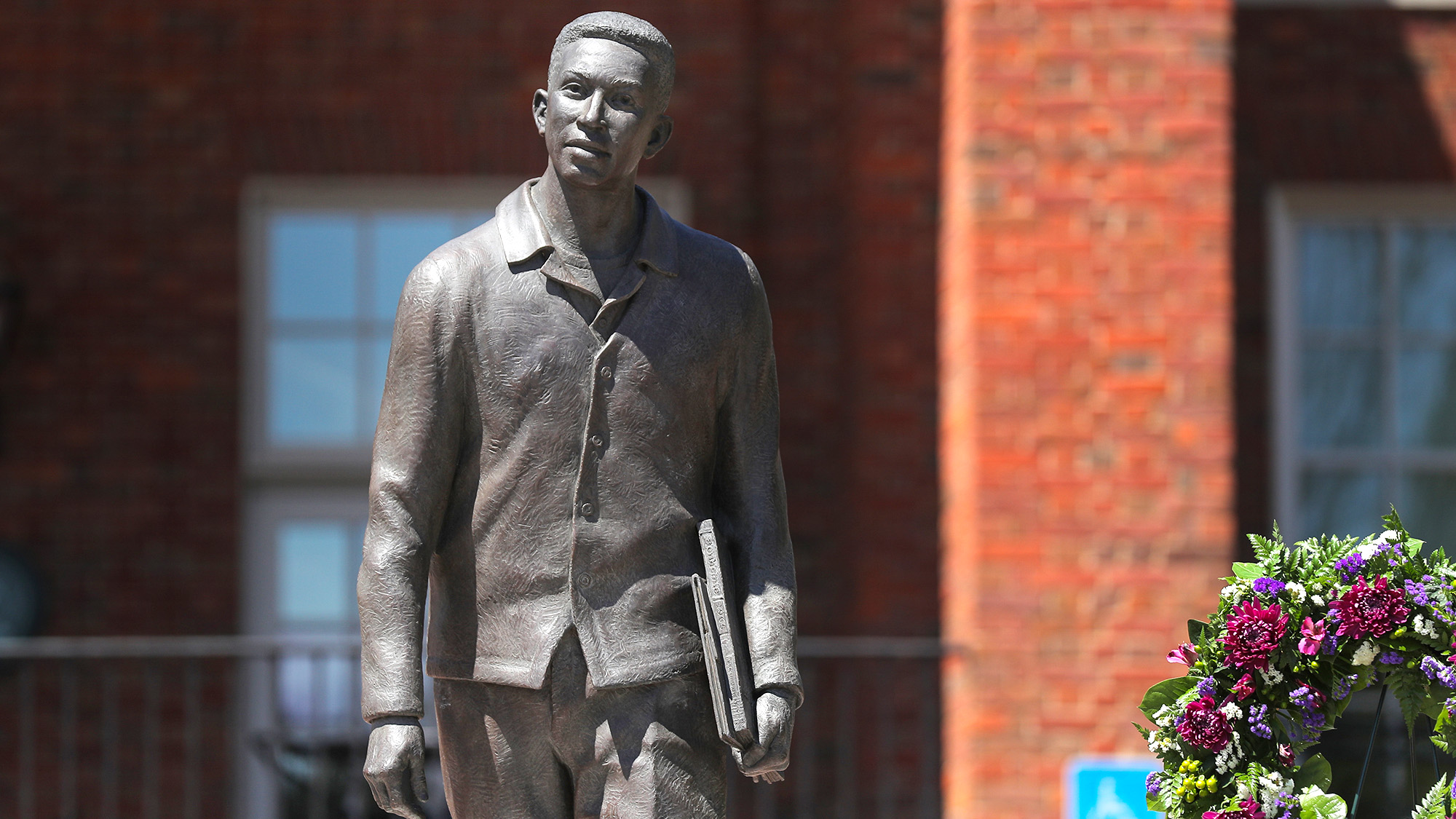 Newly dedicated statue honors Furman’s first Black student