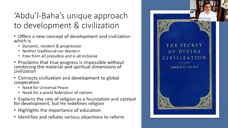 Baha’i Studies sessions look at influence of ‘Abdu’l-Baha and Baha’i teachings on society