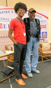 A standing portrait of Dr. William "Smitty" Smith and Devin Moore at the National Center for Race Amity event.