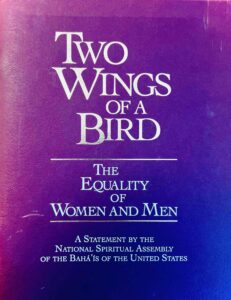 Cover of Two Wings of A Bird, The Equality of Women and Men: A statement by the National Spiritual Assembly of the Bahá'ís of the United States, 1997